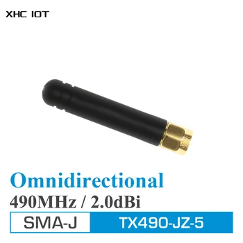 10buc 490MHz Wifi uhf Omnidirectional Antenă Direcțională de Cauciuc Antena SMA Male 2.0 dBi 490 MHz TX490-JZ-5 Pentru Comunicare