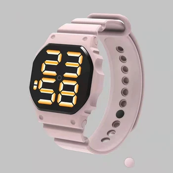 2021 Digitală Nouă Bărbați Ceas Display LED Timp Data PVC Silicon Ascuns Catarama Impermeabil Doamnelor Ceas Electronic Reloj Hombre