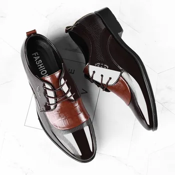 Barbati Pantofi Rochie 2022 Bărbați de Afaceri Formal Pantofi de Piele de Lumină Bărbați Singur Pantofi Low Top Subliniat Toe Nunta Mire Pantofi