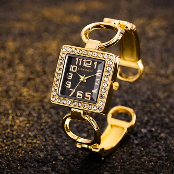 Femei de moda Ceas de Aur brățară Brățară din Oțel Inoxidabil Ceasuri de Lux pentru Femei Doamnelor Cuarț Ceas de mână Relogio