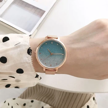 FII CE55 femei ceas brățară ceas simplu și versatil casual rotund student lumina nisa de lux doamnelor cuarț ceas