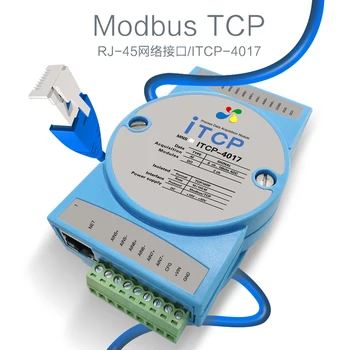 ITCP-4017 4-20mA pentru Ethernet Modbus TCP analogic cu 8 canale de intrare rețea de module de achizitie de