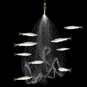 Iarnă De Pescuit De Gheață Net Capcana Plasă Luminoasă Șirag De Mărgele De Compensare Pește Net Aborda Design Cupru Banc De Nisip Aruncat Năvod De Pescuit Capcane Bunuri