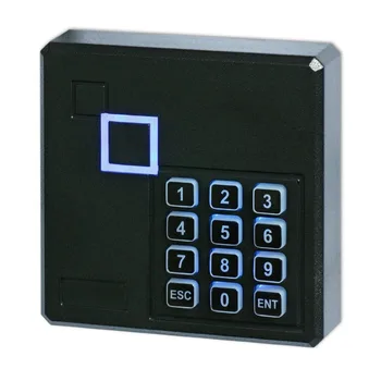 Wiegand 26/34 RFID 125KHz / IC 13.56 mhz Cititor Tastatura Control Acces, Cititor de Culoare Negru
