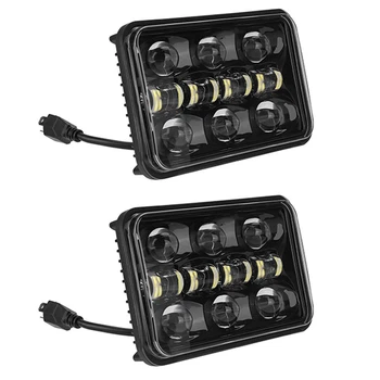 2 buc 4X6 Inch 150W LED Far cu LED-uri Faruri Cu DRL Pentru Jeep Wrangler