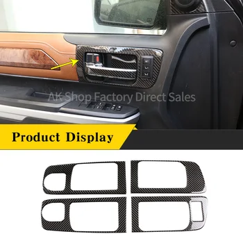 Pentru Toyota Tundra 2014-2018 Real Fibra De Carbon（Moale） Auto Interior Mâner Panou Decorativ De Acoperire Autocolant Accesorii Auto