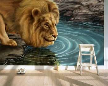 beibehang Personalizate tigru Animal de animale 3D tapet mural personalizate club Bar Restaurant Living dormitor 3d tapet mural