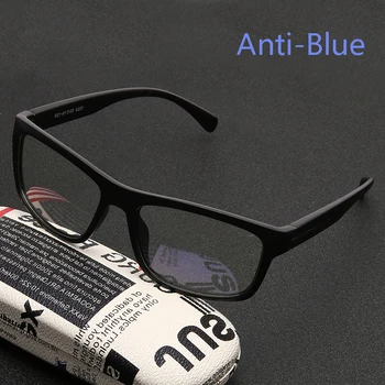 Anti-albastru Ochelari de Protecție Pătrat Optice baza de Prescriptie medicala Miopie Ochelari de Calculator Cadru Femei Bărbați Anti Albastru Ochelari Sport Ochelari de cal
