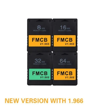 Negru clasic v1.966 Free McBoot 8MB/16MB/32MB/64MB Card de Memorie pentru PS2 Console FMCB Free McBoot Card Pentru Sony PS2