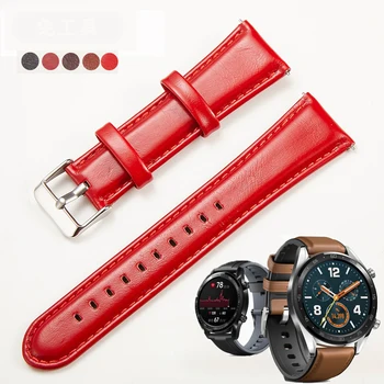 20mm 22mm Piele naturala Watchbands pentru Samsung Gear Sport S2 S3 Clasic active watch 42mm 46 Trupa pentru Huawei GT2 Onoare Magic