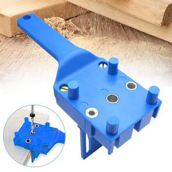 Instrument pentru prelucrarea lemnului Gaura Buzunar Jig Kit Set pentru 6/8/10mm Diblu din Lemn de Tamplarie de Foraj Dowelling