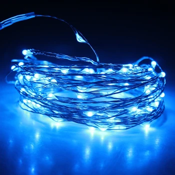 Bandă LED rezistent la apa 10M 100LED 12V Sârmă de Cupru cu Lumina Lămpii Petrecere de Craciun Decor de lumina de neon