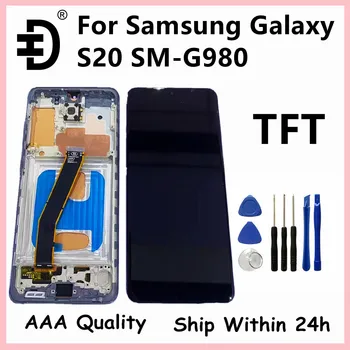 100% Testat TFT Ecran Pentru SAMSUNG Galaxy S20 G980F/DS G980 SM-G980 Display LCD Touch Screen Digitizer Cu Cadru de Înlocuire