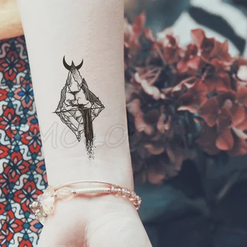Autocolant tatuaj rock mountain luna crescent planeta triunghi Transfer de Apă Temporare False, tatuaj flash tatuaj pentru copil fata de oameni