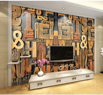 8d Moderne tapete Murale 3D Abstract Numărul de Arta de Perete Decor Restaurant Living Dormitor Coffe house Tapet Decor