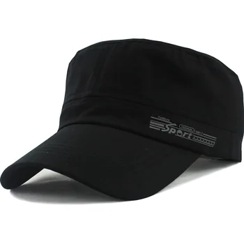Moda Barbati Șapcă de Baseball Bumbac Militare Șapcă de Baseball Capac de protecție Solară în aer liber Pălării pentru Bărbați Și Femei Casual Negru Capac