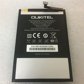 Baterie telefon mobil real OUKITEL K3 PLUS baterie 6080mAh Mult timp de așteptare Mare capacitiv OUKITEL Accesorii Mobile
