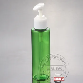 50pcs 100 ml sticla PET cu mult gura lotiune pompa , gol 100ml verde de plastic, sticla cosmetice pentru lichide si lotiune crema