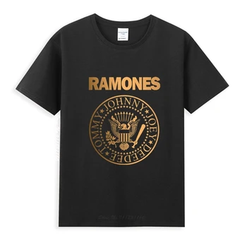 Vintage Ramone Retro Logo-ul Clasic Negru T-Shirt mai Noi de Vara Barbati Maneca Scurta Populare Tricouri Tricou Topuri Roman S-3XL