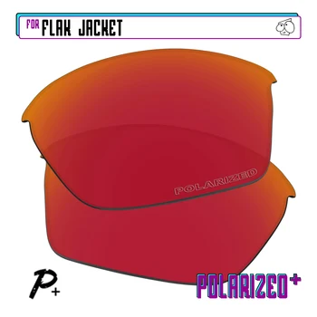 EZReplace Polarizat Lentile de Înlocuire pentru Oakley Flak Jacket ochelari de Soare Roșu - P Plus