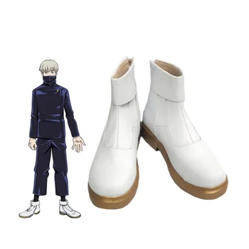 Anime Jujutsu Kaisen Toge Inumaki Cosplay Pantofi Roșii Carnaval de Halloween Cizme din Piele PU Pantofi Cosplay Recuzită Personalizate