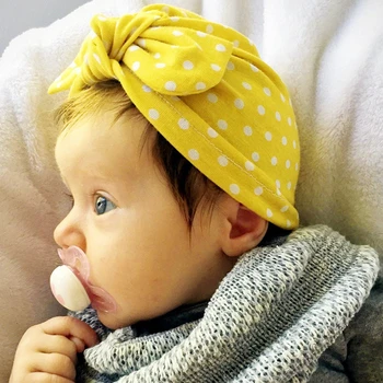 Drăguț Manual Urechi De Iepuras Copil Pălărie De Imprimare De Moda Înnodate Copilul Capace De Nou-Născut Pălării De Păr Accesorii Cadouri Foto Elemente De Recuzită