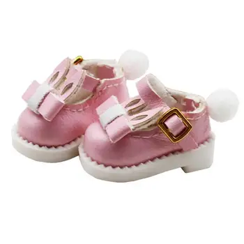 1 Pereche Pantofi Papusa Utile Cauciuc Ochi-prinderea 1/12 Doll Dress Up Iepuras Jucărie Pantofi pentru Divertisment in Miniatura Pantofi Jucărie Pantofi
