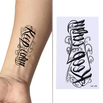 Sex Produsele Impermeabile Temporare de Arta Corp Tatuaje 3D Scrisoare Design Mic Autocolant Tatuaj Pentru Bărbați Și Femei