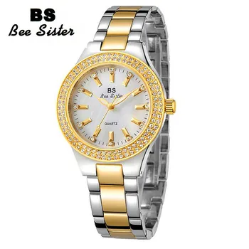 Aur, Argint Cuarț Ceas De Mână Pentru Femei Ceas De Moda Din Oțel Inoxidabil Rezistent La Apa Plin De Diamante Ceasuri Femei Ceas Relogios Feminino