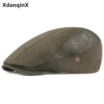 XdanqinX Vara ochiurilor de plasă respirabil capac bărbați ventilate bereta pălărie de moda pentru femei palarii de plaja pescuit capac cuplu capace palarie Unisex
