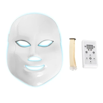 Frumusețea Foton cu LED Masca Faciala Terapie 7 Culori Lumina de Îngrijire a Pielii, Întinerire Rid Îndepărtarea Acnee Fata Spa G99E