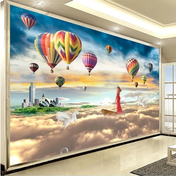 3DBEIBEHANG tapet Personalizat picturi murale foto de nori mai sus de nori paradis de mai sus Minunilor răsărit TV de perete de fundal zeita Ceata mare