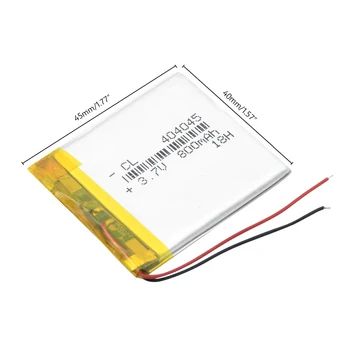 3.7 V 404045 800mAh Li-Po Lipolymer Litiu Baterie Reîncărcabilă Polimer Pentru GPS, Cititor DVD, MP4 MIJLOCUL Recorder