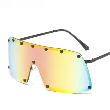 Moda Supradimensionat ochelari de Soare de Designer de Brand Femei Nit Ochelari de cal Bărbați Ochelari de Soare Gradient Pătrat de Epocă ochelari de Soare UV400 Nuante