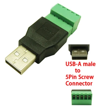 1buc USB weldless conector USB pentru a 5P terminale plug