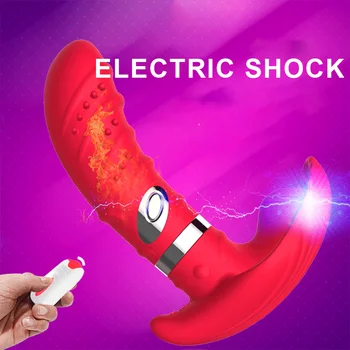 Șoc Electric Fluture Dildo Vibrator Portabil G Spot Stimulator Clitoridian Masaj Wireless Jucărie Sexuală Pentru Femei Masturbator jucarii