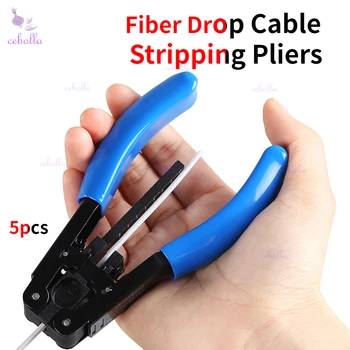 5pcs Fibra de Picatura Cablu Dezizolat Clește 5G de comunicații prin Cablu de Sârmă Stripteuză 2.1*1.6 mm de Fibra de Dezizolat