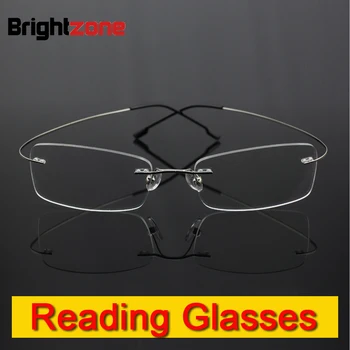 Fără ramă memorie titan flexibil ochelari de Lectură Presbyopic ochelari lupe +1.0 +1.5 +2.0 +2.5 +3.0 +3.5 +4.0