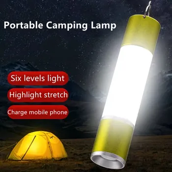 3pcs/5pcs/10buc în aer liber Camping Cort de Lumină USB Reîncărcabilă LED Agățat Lanterna Retractabil cu Zoom Torch Lampă de Urgență