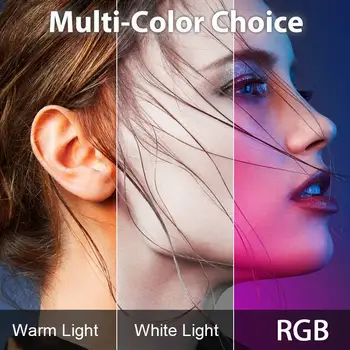 VL49 RGB Lumini Video Lampă de Panou pentru Youtube Tik tok Reincarcabila LED Mini LED