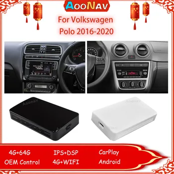 Android10 Pentru Volkswagen Polo 2016-2020 Inteligent AI Adaptor Wireless Mirror Link USB CarPlay 64G de Navigare GPS Wifi RK3328