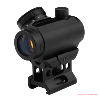 Negru 1x25mm Spori Feroviar Holografic Mini Red Dot Pointer domeniul de Aplicare Vedere Telescop