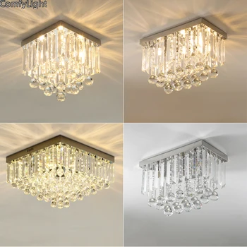Cristal Plafon cu LED-uri de iluminat Interior Lampa lamparas de techo Dormitor Sufragerie Luciu Luminaria kristal design Lampă de Plafon