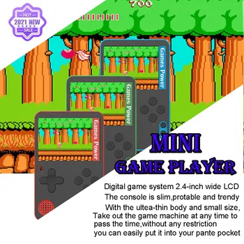 Handheld portabil Consola de Joc Built-in de 500 Clasic de 8 Biți Jocuri Retro Joc Video Consola de 2.4 Inch Ecran Mai bun Cadou Pentru Copii