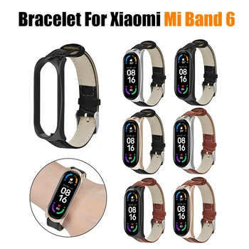 Curea din piele Pentru Xiaomi Mi Band 6 Bratara Watchband xaomi xiomi xiami miband band6 miband6 Curele Benzi