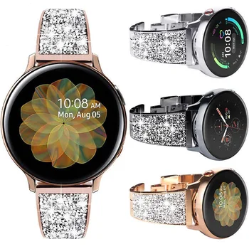 Metal diamant curea pentru Samsung watch 3/Huawei GT2 46mm Femeie de Înlocuire brățară bratara pentru Active2/Galaxy Watch 42mm curea