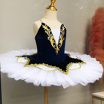 Albastru Regal Profesionale Balet Tutu Copii Fete Tricou Femei Adulto Clatita Costum De Balet Balerinele Femme Rochie De Balet Fata