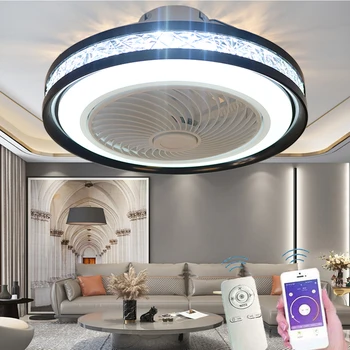 Estompat LED Ventilator de Tavan cu Lumina Ultra-silențioasă Fanii Lămpi Moderne cu Control de la Distanță Camera Copiilor Dormitor Balcon Coridor