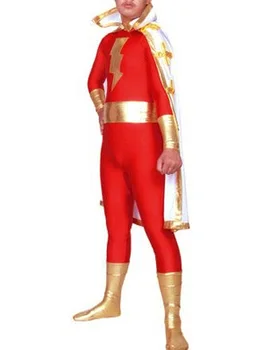 Freeshipping Roșu Căpitanul super-Erou Costum de Halloween cu Capul