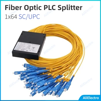 1x64 SC/UPC Fiber Optic PLC Separator de Fibre pigtail SC UPC Conector Plane Lightwave Circuitul de ABS Optic Splitter Box free nava